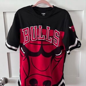 Unk Black and Red Bulls Jersey Shirt